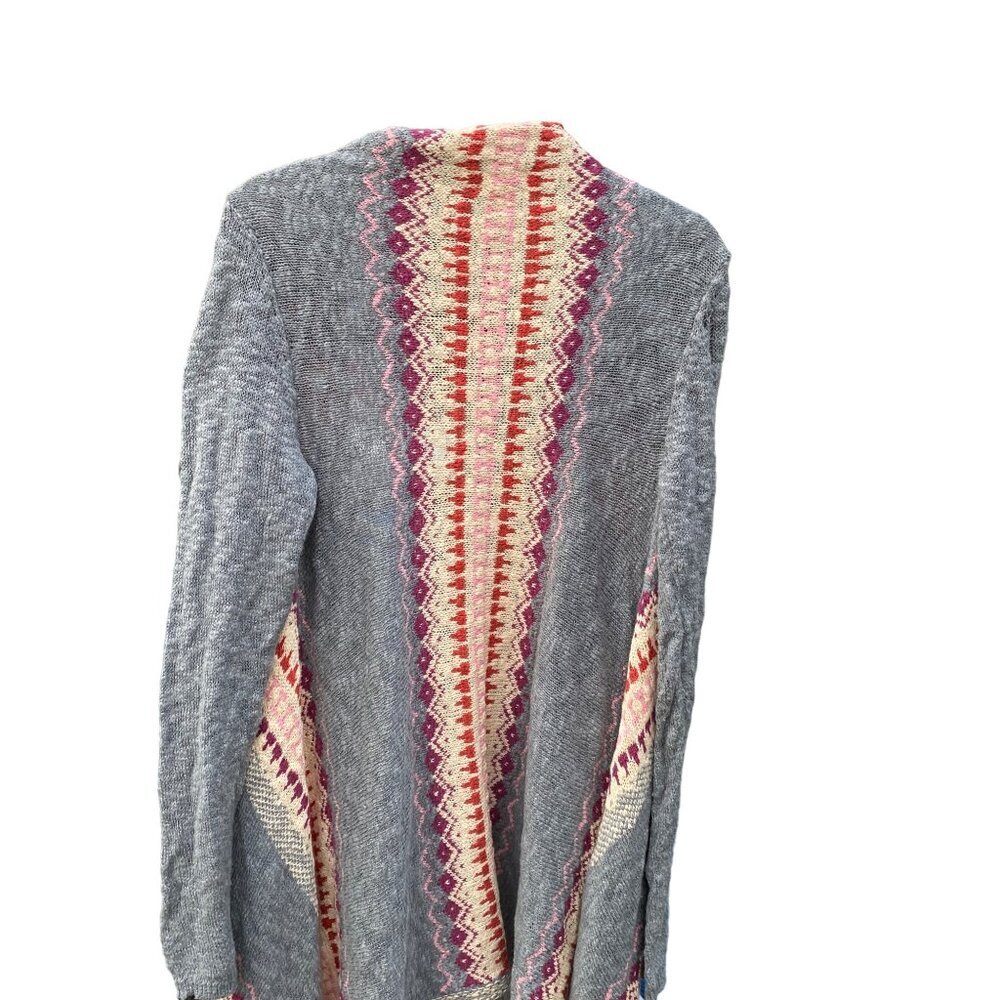 Mossimo Supply Co. Womens Open-Front Knit Cardigan With Aztec Pattern - Picture 3 of 6